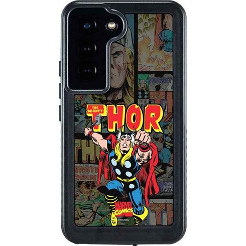 Marvel Classic Comics The Mighty Thor Vintage Galaxy S24 Waterproof Case